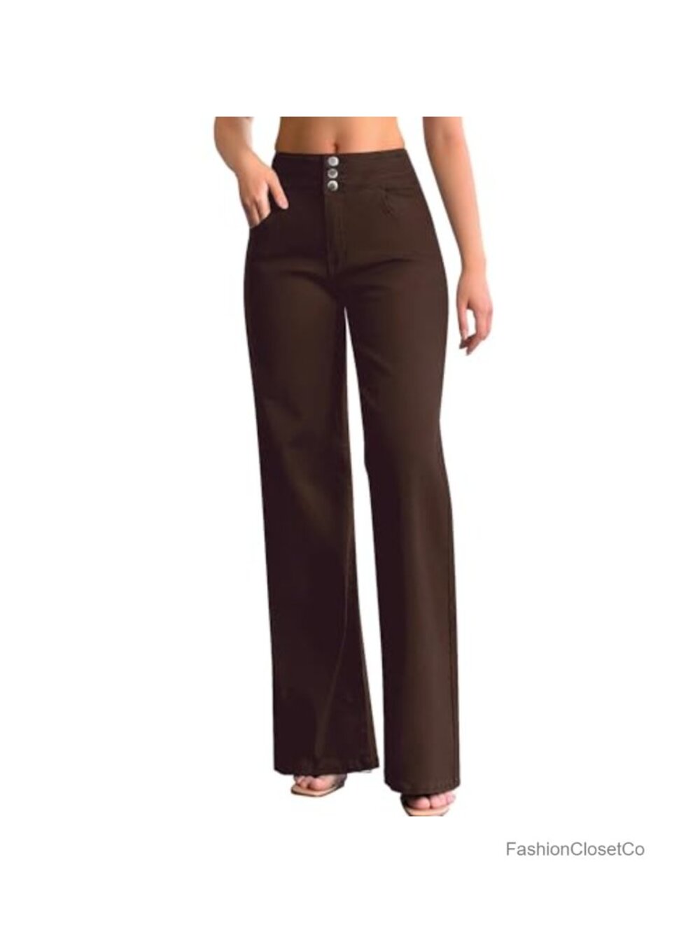 Wide Leg High Waisted Stretch Baggy Denim Jeans